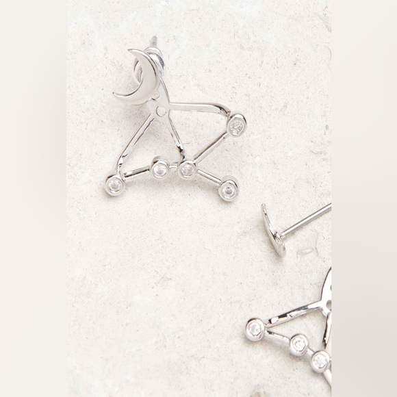 Cancer Earring Jackets Silver Earthbound Trading NWT - Picture 3 of 3